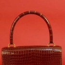 HERMES ALLIGATOR HANDBAG, LATE 20th C