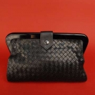 BOTTEGA VENETA LEATHER CLUTCH, LATE 20th C