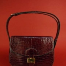 FRENCH ALLIGATOR HANDBAG, 1970s