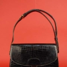 FRENCH ALLIGATOR HANDBAG, 1970s
