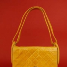 FRENCH LEATHER HANDBAG, 1970s