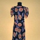 PRINTED CHIFFON SUMMER GOWN, 1930s