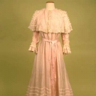 PINK SILK &amp; LACE PEIGNOIR, c. 1905