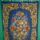 LARGE RAISED WOOLWORK PANEL, LATE 19th C
