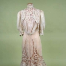 COTTON &amp; LACE TEA GOWN, c. 1905
