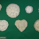 7 NORMANDY LACE BOUDOIR SHAMS, EARLY 20th C