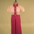LADY'S COTTON LOUNGING SET, 1930s