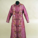 JAPANESE QUILTED SILK EXPORT ROBE, c. 1880