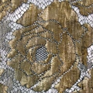BLACK &amp; GOLD LAME LACE SKIRT YARDAGE, c. 1915