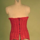 RED SUMMER CORSET, 1910-1920
