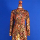 CHRISTIAN DIOR LAME EVENING COAT, 1960s