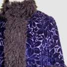 PURPLE CUT VELVET DOLMAN MANTLE, c. 1890