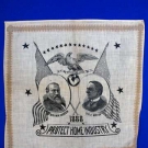 HARRISON &amp; MORTON CAMPAIGN BANDANA, 1888