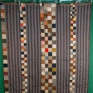 PIECED BLOCK &amp; COLUMN QUILT, LATE 19th C