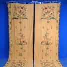 2 LARGE CREWEL PANELS, 1930s