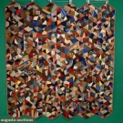 2 CONTAINED CRAZY QUILTS, 1890s