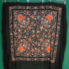 EMBROIDERED CHINESE EXPORT SHAWL, c. 1900