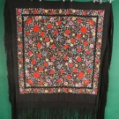 EMBROIDERED CHINESE EXPORT SHAWL, c. 1900