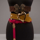 THREE SUEDE DESIGNER BELTS, PARIS, 1970-1980s