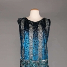 PEACOCK BLUE SEQUINED TABARD, 1920s