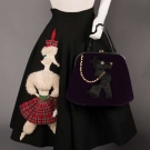 POODLE CIRCLE SKIRT &amp; POODLE HANDBAG, 1950s