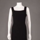 JOANNA MASTROIANNI BLACK EVENING SHEATH &amp; SHRUG, 1990s