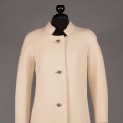 HALSTON CREAM WOOL COAT, 1967