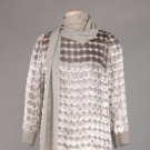 DIOR COUTURE CUT VELVET EVENING TUNIC, a/w 1969