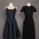TWO NORMAN NORELL COCKTAIL DRESSES, 1950-1960s
