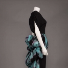 DOROTHY O'HARA TAFFETA EVENING GOWN, c. 1945