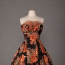 PRINTED COTTON PARTY DRESS, LONDON, 1950s