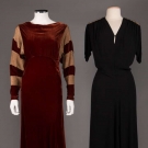 TWO EVENING GOWNS, 1940s