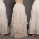 ONE OVERSKIRT &amp; TWO PETTICOATS, 1870- 1910