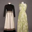 TWO EVENING GOWNS, AMERICA, 1960s