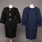 TWO CAROLYNE ROEHM DAY DRESS &amp; SKIRT SUIT, AMERICA, 1980s