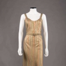 GOLD TISSUE EVENING GOWN &amp; JACKET, 1930s