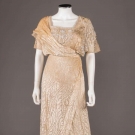 DEVORE SILK VELVET EVENING GOWN, c. 1912