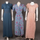 THREE DAY DRESSES, AMERICA, 1940s
