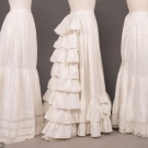 THREE COTTON PETTICOATS, 1870-1890s