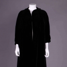 DRESSMAKER CASUAL CHARLES JAMES VELVET EVENING COAT, 1954
