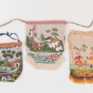 THREE PASTORAL BEADED BAGS, GERMANY, c. 1850-1870s