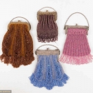 FOUR BEADED FRAME PURSES, 1920-1930s