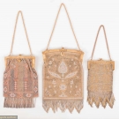 THREE METALLIC BEADED FRAME BAGS, FRANCE, 1910s