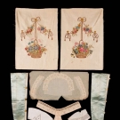 ACCESSORY BAG, COLLARS, CUFFS, SLEEVES, 1820-1870s