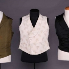 THREE MANS VESTS, 1840-1850s