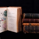 FIVE GODEY'S &amp; HARPERS BOOKS, 1841-1858