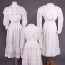 THREE YOUNG LADIES SUMMER FROCKS, c. 1905
