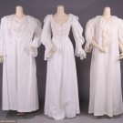THREE COTTON NIGHTGOWNS, 1890s