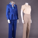 TWO HERMAN FOR TWA AIRLINE ATTENDANT UNIFORMS, AMERICA, EARLY 1970s