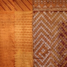 TWO PHULKARI EMBROIDERED SHAWLS, INDIA, EARLY 19th C